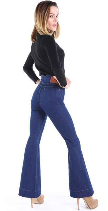 Women's bootcut bespoke jeans