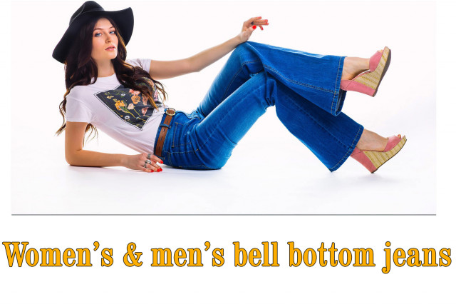 Hip! Women’s & men’s bell bottom jeans are back!